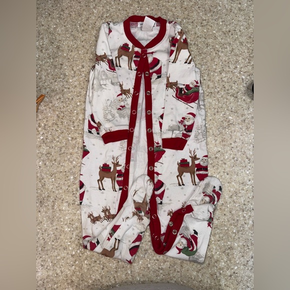 Pottery Barn Kids Other - Pottery Barn Kids Red and White Pajama Set Christmas